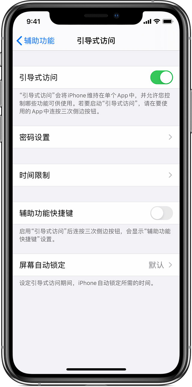 通河苹果手机维修分享如何在 iPhone 上退出引导式访问 