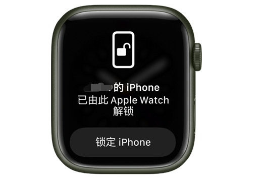 通河苹果手机维修分享用 AppleWatch 解锁配备面容 ID 的 iPhone方法 