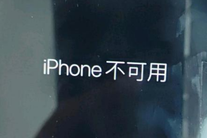 通河苹果服务网点分享锁屏界面显示“iPhone 不可用”如何解决 